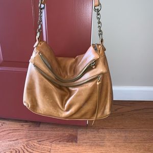 Brown slouch bag